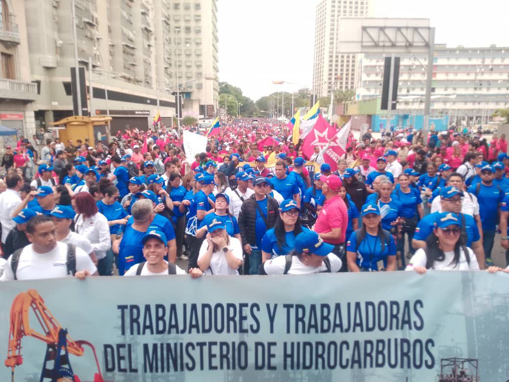 FUERZA TRABAJADORA DE DUCOLSA MARCHA EN LA